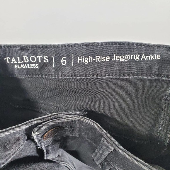 Talbots Flawless High Rise Jegging Ankle Jeans Black Size 6 - Picture 7 of 10